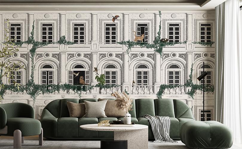 White Wallpaper & Wall Murals for Home Decor
