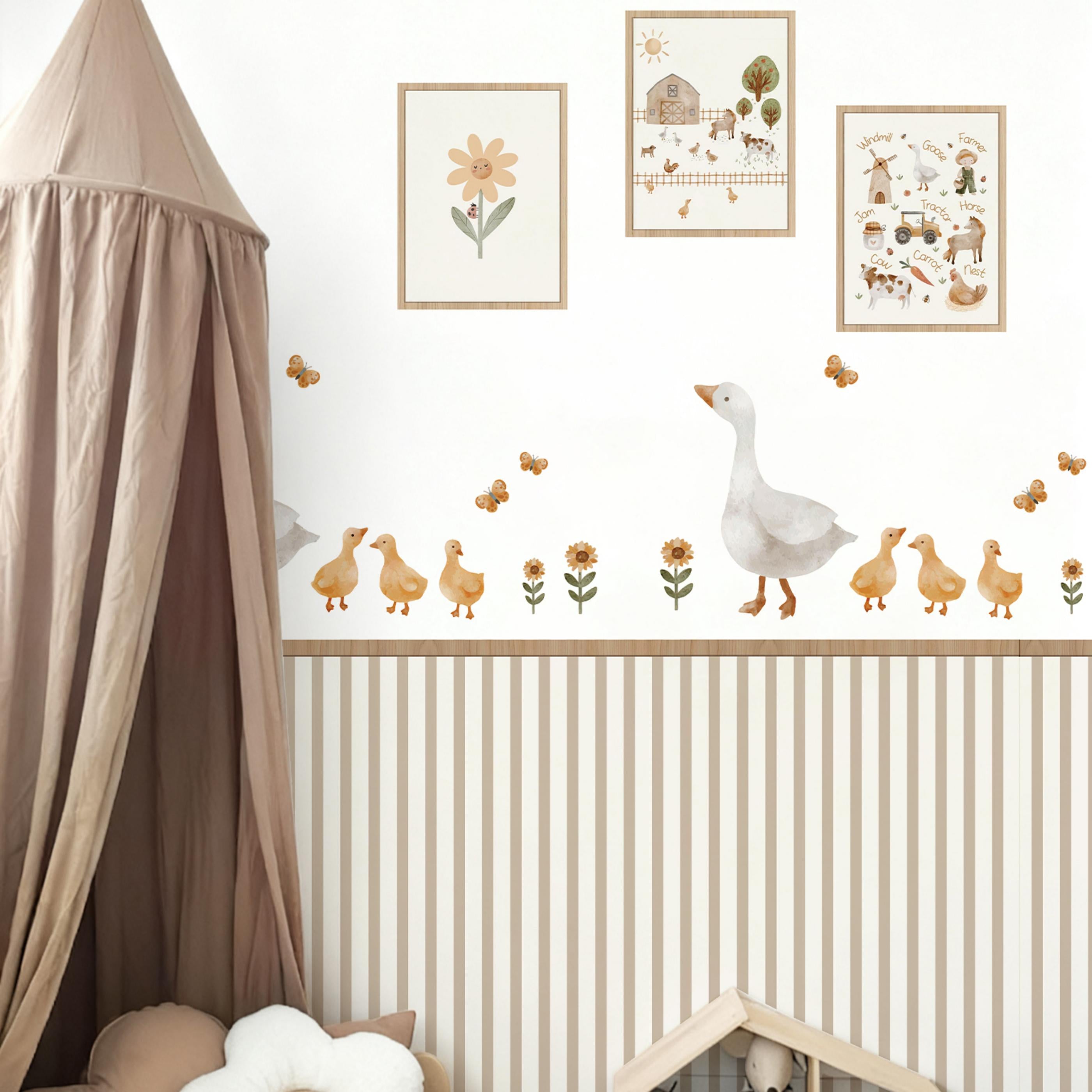 Farm Goose Nursery Peel and Stick Wall Decals | ZeekoHome – ZEEKO HOME