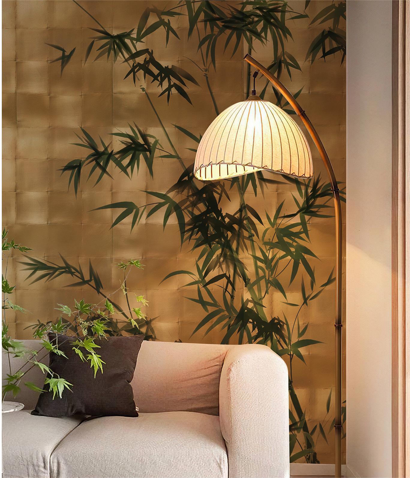 Chinoiserie Bamboo Gentleman Wallpaper Mural