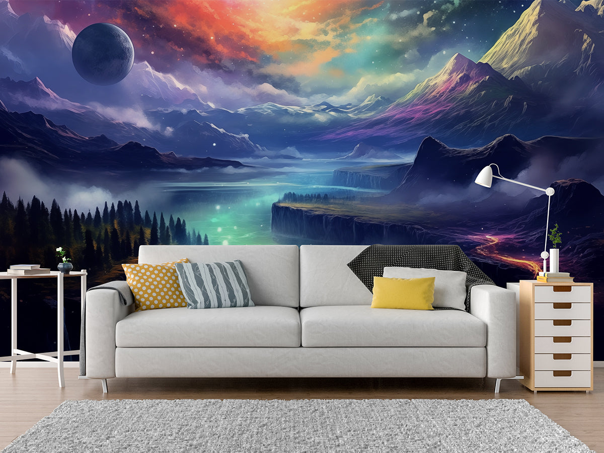 太空与银河梦幻壁纸壁画