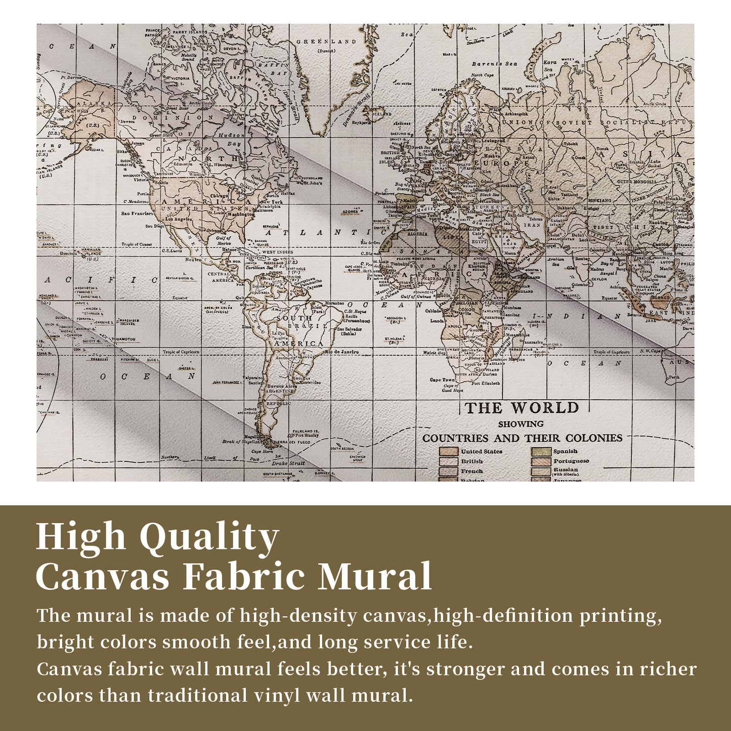 Map Vintage Wallpaper Mural