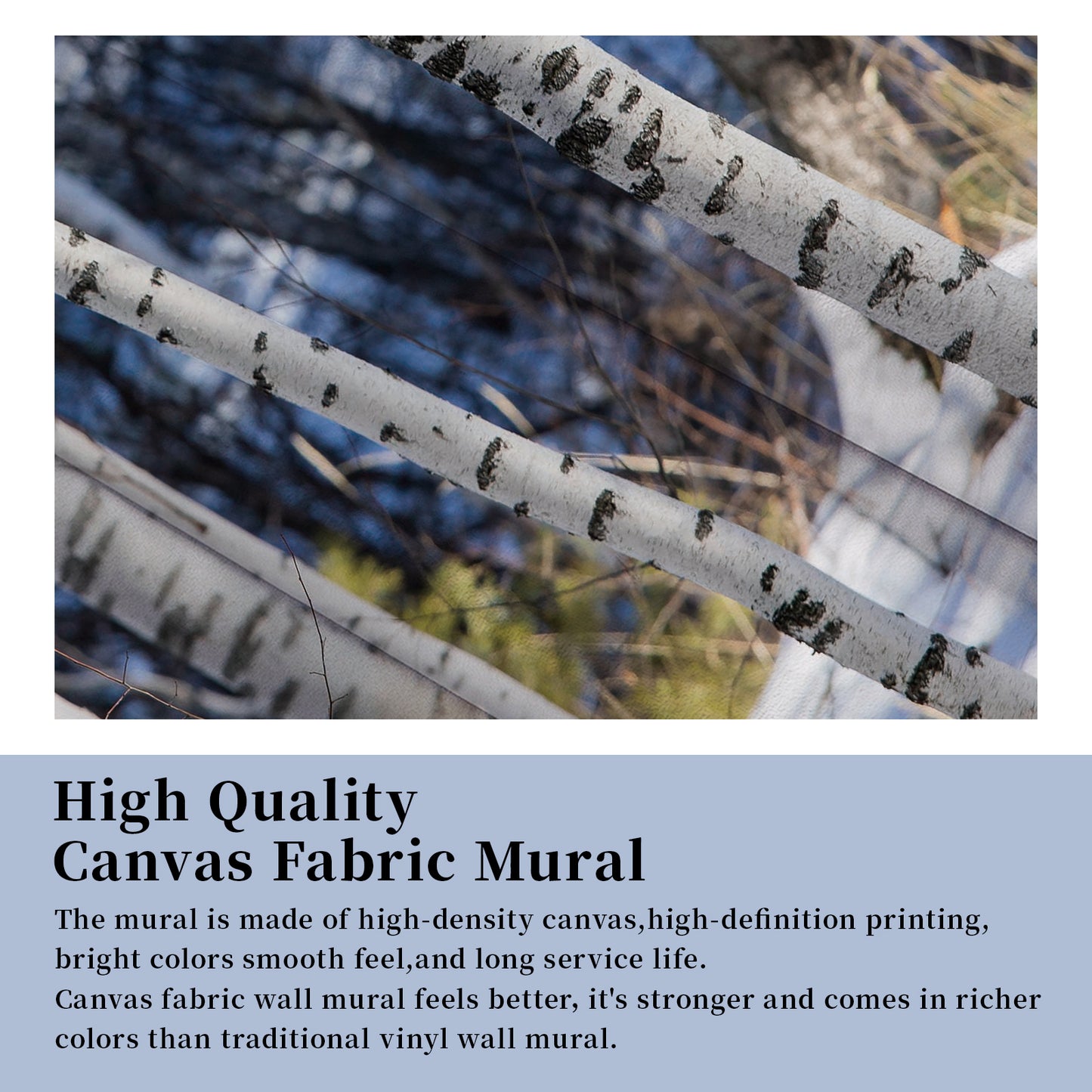 Forest Blue Wallpaper Mural