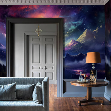 Space & Galaxy Dream Mural Peel & Stick Wallpaper for Living Room