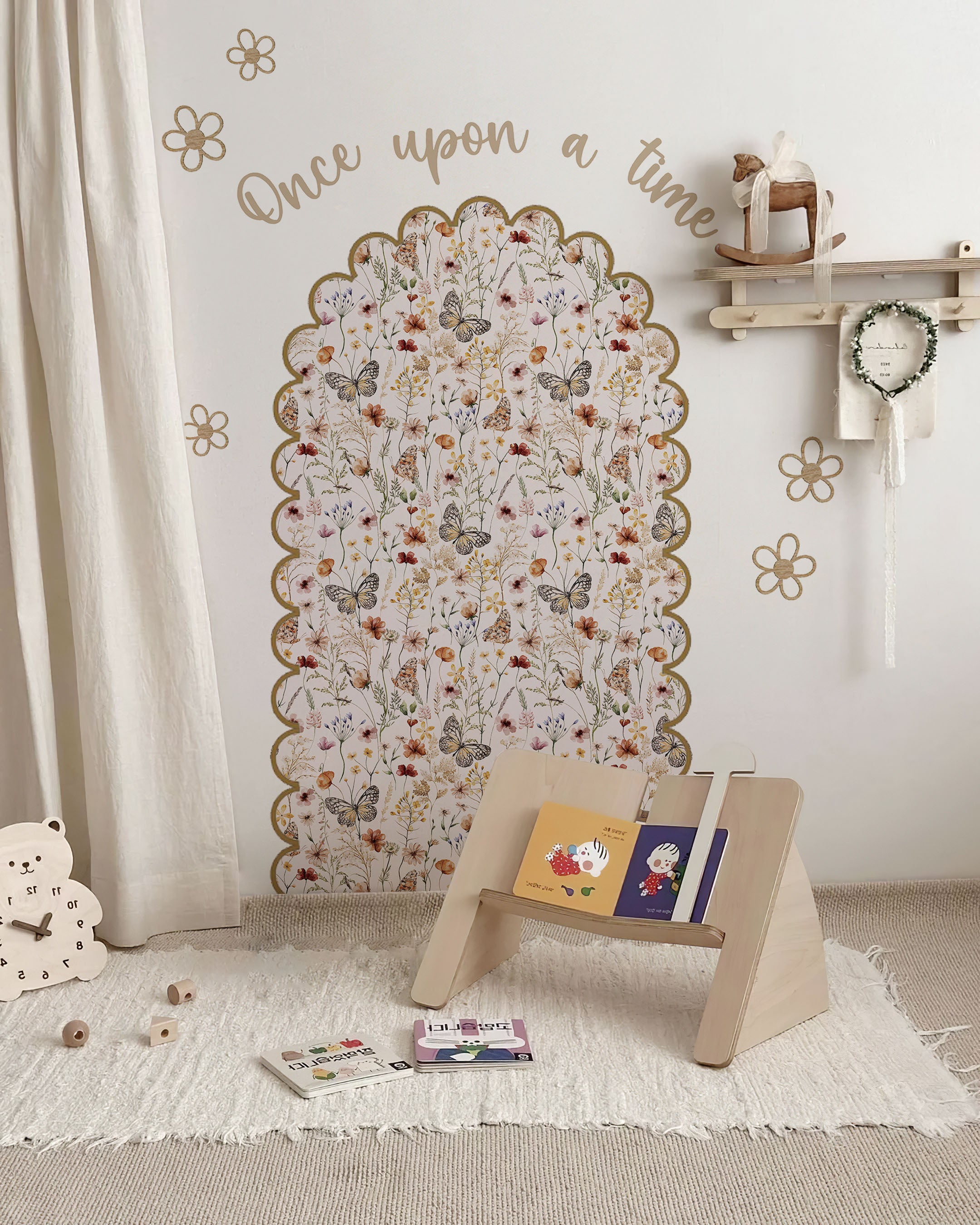 Butterfly Floral Arch Wall Decor Set