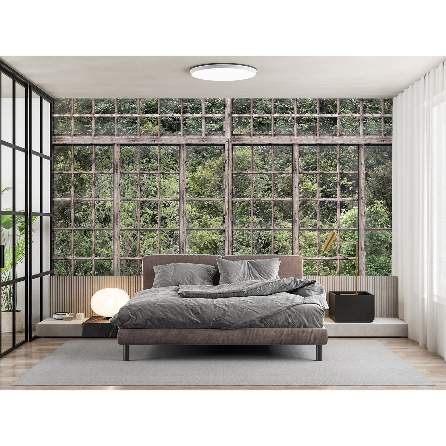 Window View Retro Wallpaper Mural