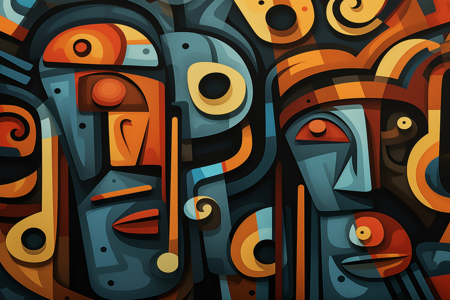 Abstract Mayan Civilization Wallpaper Mural
