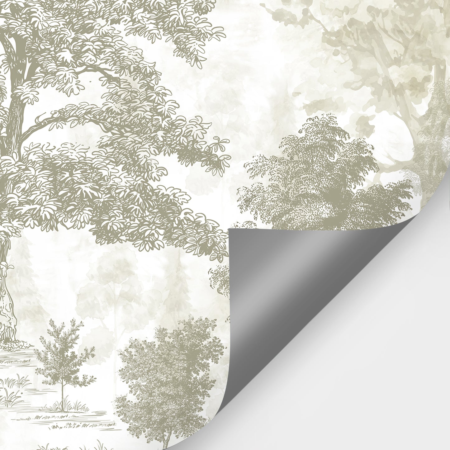 Special link-first strip of the Forest Vintage Wallpaper Mural