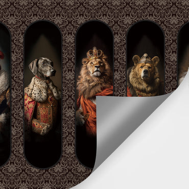 Animal Picture Frame Peel and Stick Wallpaper Mural