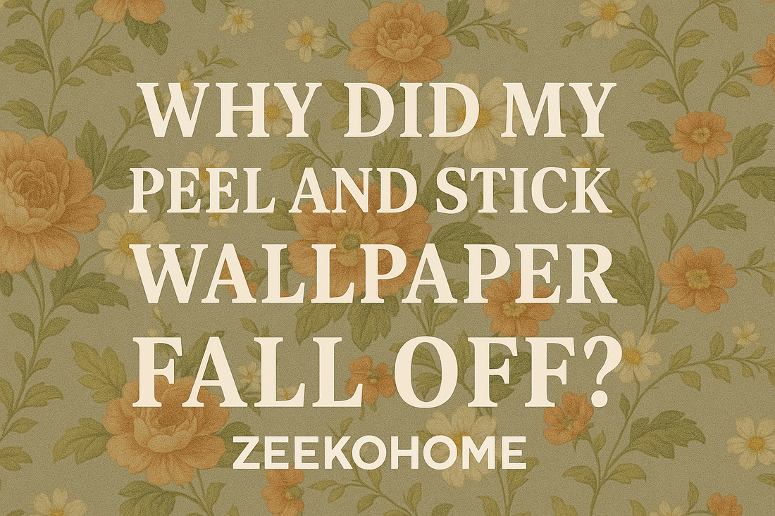 Why Did My Peel and Stick Wallpaper Fall Off? Here’s What You Might’ve Missed