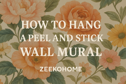 How to Hang a Peel and Stick Wall Mural