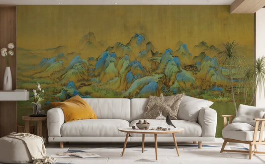 Wall Mural Behind the Couch: How to Choose the Size, Style and Placement