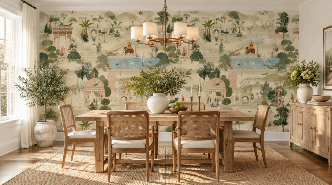 Green Wall Murals: Sage, Forest or Botanical — Choosing the Right Green for Your Room's Light