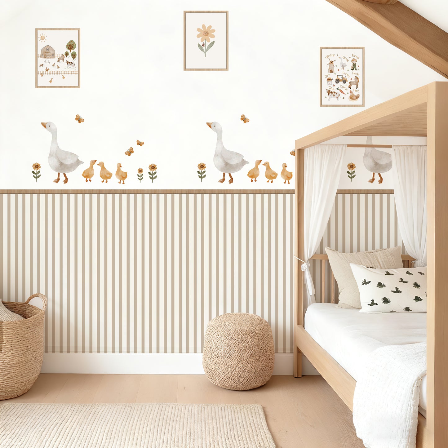 Farm Goose Nursery Peel and Stick Wall Decals | ZeekoHome