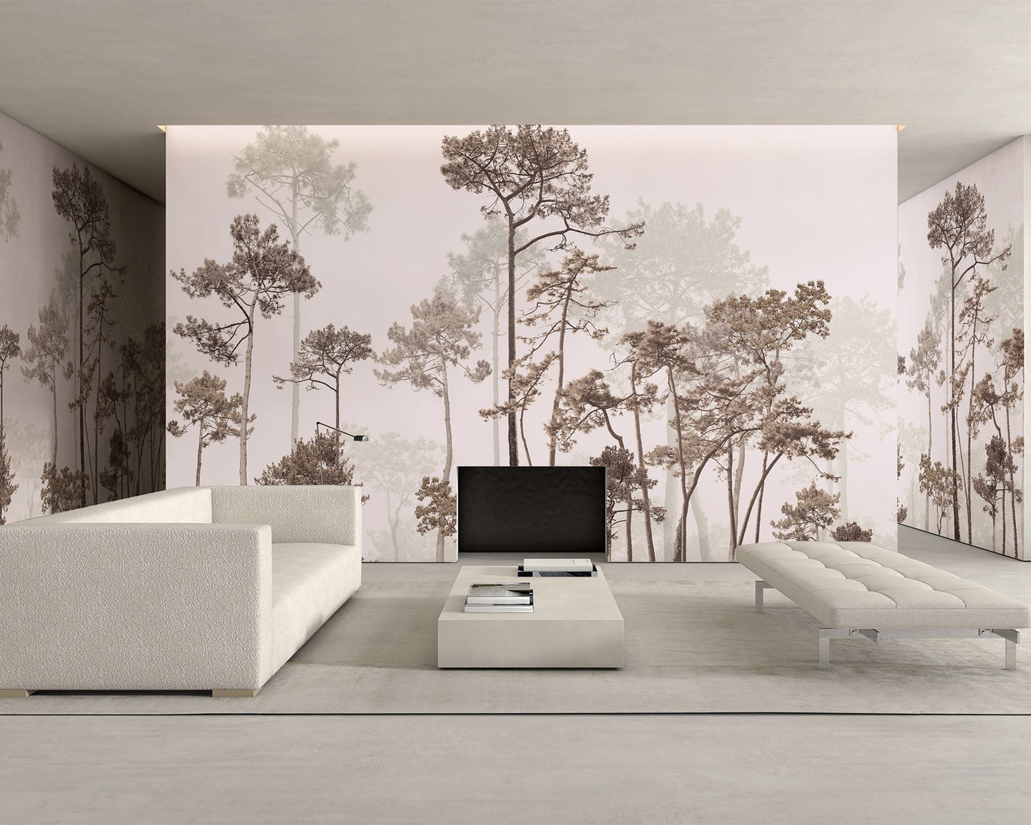 Forest Foggy Forest Wallpaper Mural