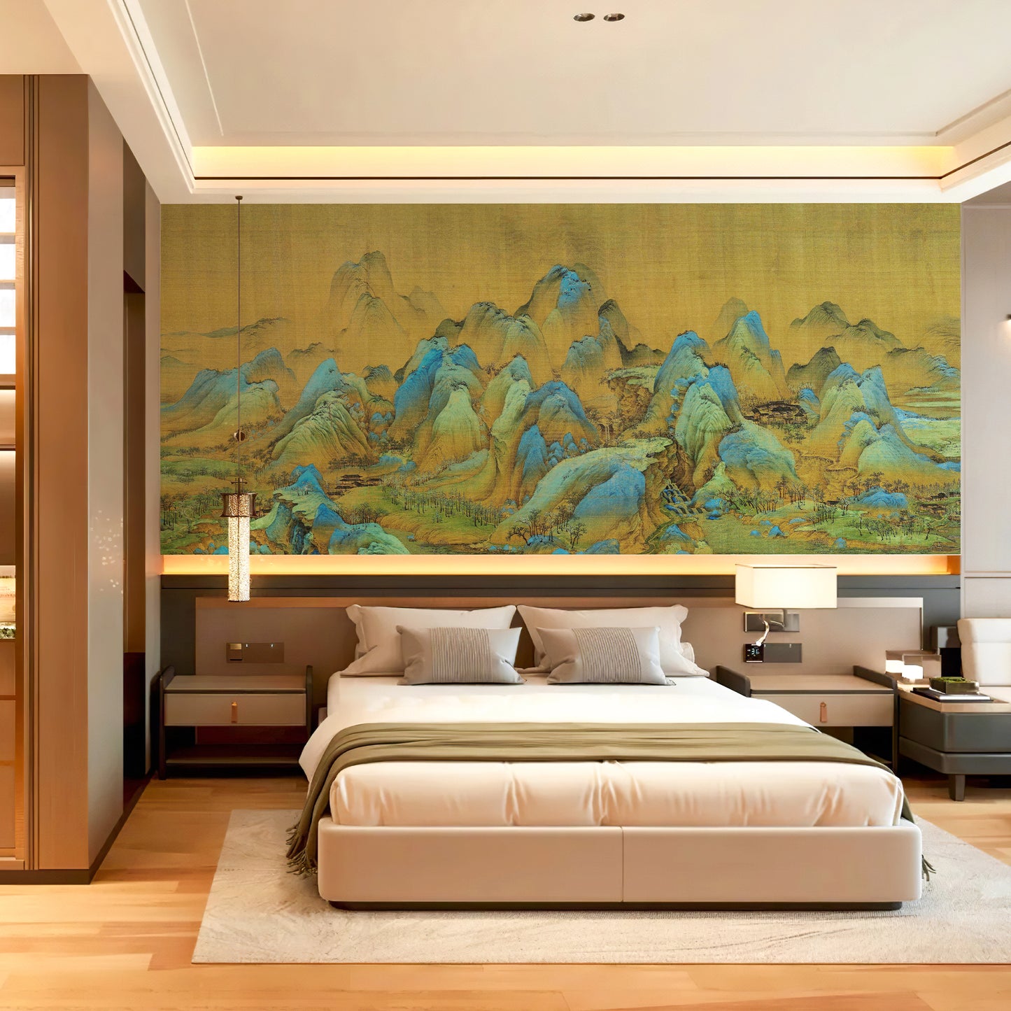 Exclusive Link – 2 A4 Samples of Chinoiserie Vintage Mountain Wallpaper Mural