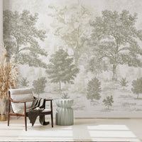 Forest Vintage Vast Expanse of Wilderness Wallpaper Mural