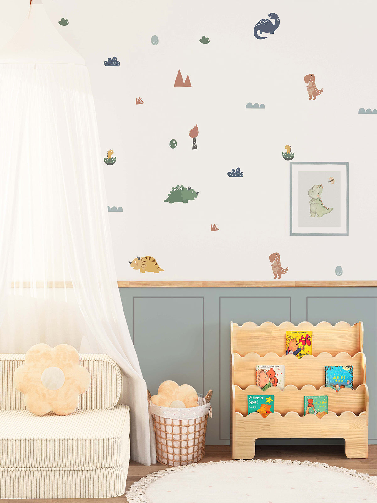 Dinosaur Adventure Wall Decals 4-Piece Set for Playful Room Décor