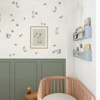Charming Bunny & Nature Wall Decal Set for Playful and Serene Nursery Spaces