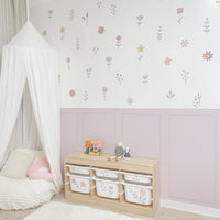 Pastel Floral Nursery Peel and Stick Wall Decals | ZeekoHome