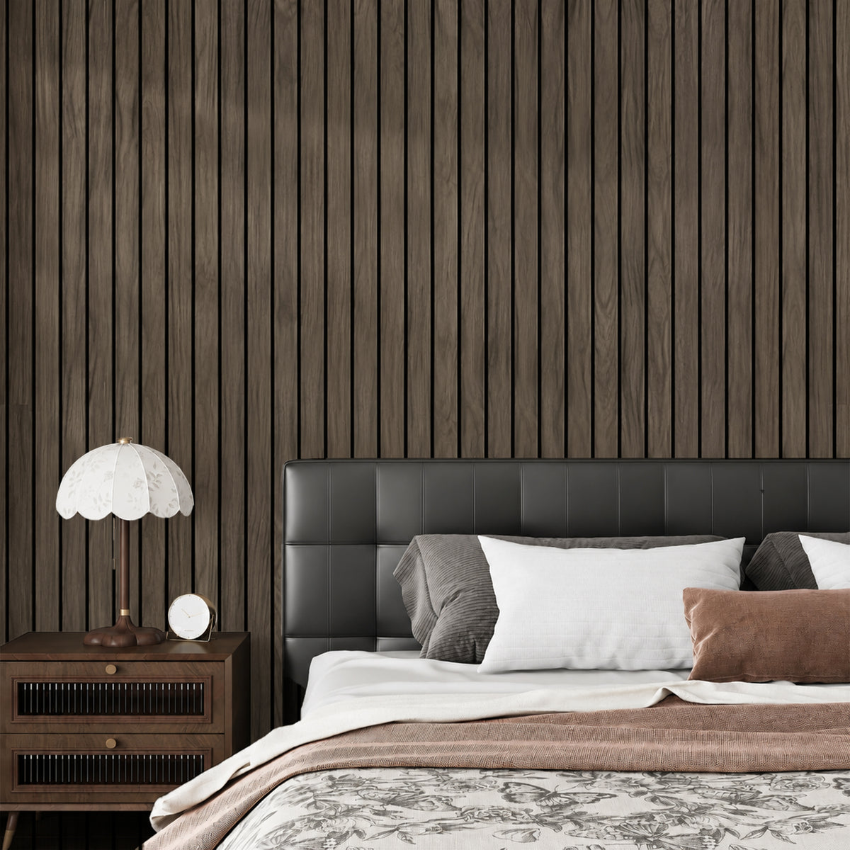 3D Foam Wood Slat Peel and Stick Wallpaper