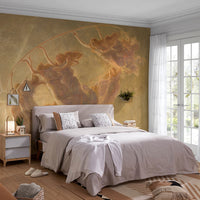 Zeeko Large Wall Mural Beige Figures Canvas Painting Wallpaper 148" W x 110" H The Dance of The Hours Mural Art Murals