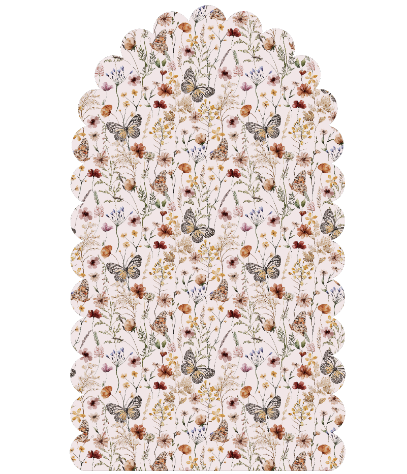 Butterfly Floral Arch Wall Decor Set