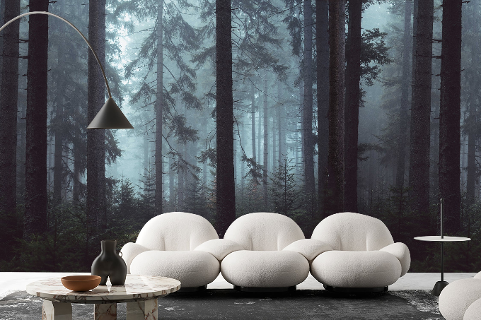 Fixed size：Forest Wind And Frost Wallpaper Mural