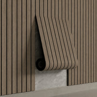 3D Foam Wood Slat Peel and Stick Wallpaper
