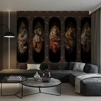 Animal King Wallpaper Mural – Luxury Custom Wall Mural for Living Room
