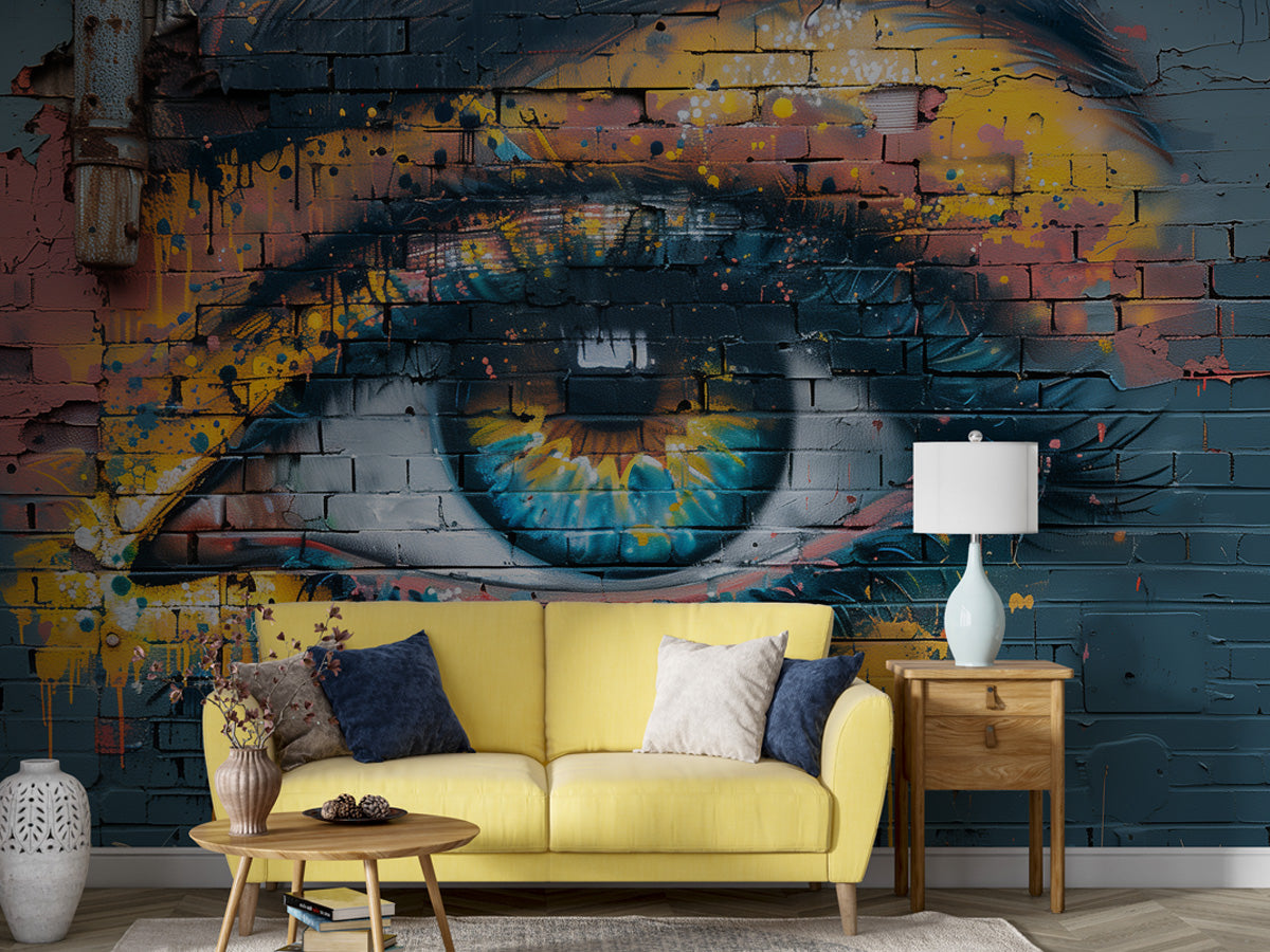 Abstract Street Art Wallpaper Mural