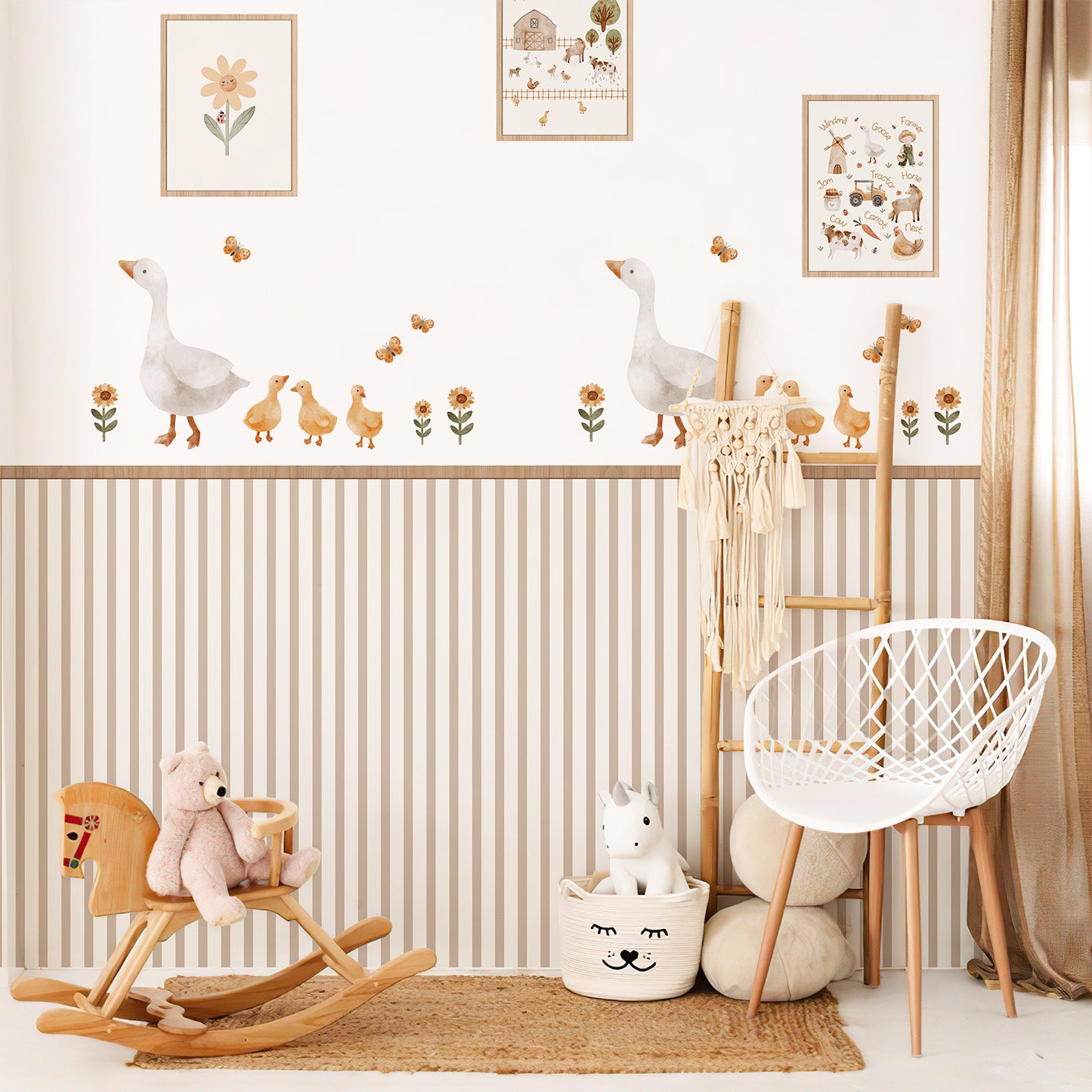 Farm Goose Nursery Peel and Stick Wall Decals | ZeekoHome