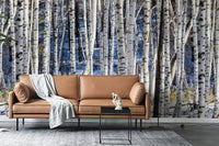Forest Blue Wallpaper Mural