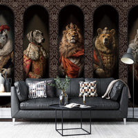 Animal King Wallpaper Mural – Luxury Custom Wall Mural for Living Room
