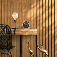 3D Foam Wood Slat Peel and Stick Wallpaper