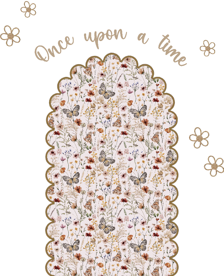 Butterfly Floral Arch Wall Decor Set