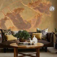 Zeeko Large Wall Mural Beige Figures Canvas Painting Wallpaper 148" W x 110" H The Dance of The Hours Mural Art Murals