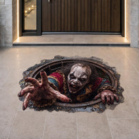 Halloween decorations Sewer Clown Peel and Stick Floor Decal
