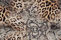Leopard Snake Print vintage wallpaper closeup texture