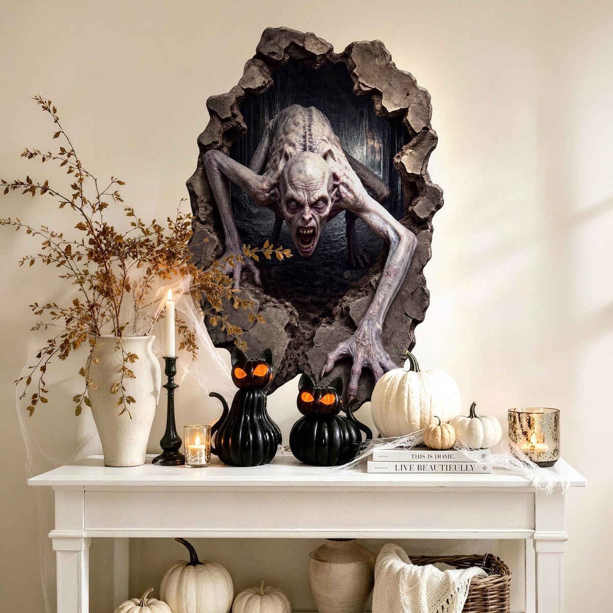 Halloween decorations Soul Crawler Peel and Stick Wall Decal