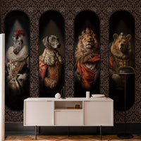 Animal King Wallpaper Mural – Luxury Custom Wall Mural for Living Room