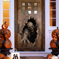 Halloween decorations Undead Reach Peel and Stick Door Decal