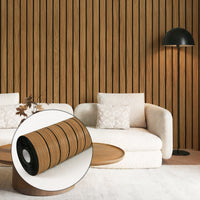 3D Foam Wood Slat Peel and Stick Wallpaper