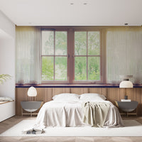 Window View Waiting for Godot Wallpaper Mural