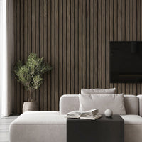 3D Foam Wood Slat Peel and Stick Wallpaper