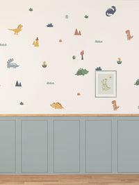 Dinosaur Adventure Wall Decals 4-Piece Set for Playful Room Décor