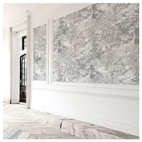 Vintage Funny Jungle Gray Wallpaper Mural