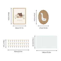 Sage Green Goose Nursery Peel and Stick Wall Decals | ZeekoHome