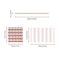 Cherry Pink Stripe Nursery Peel and Stick Wall Decals | ZeekoHome