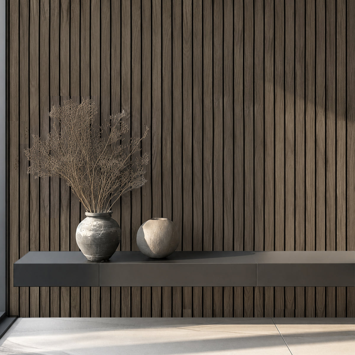 3D Foam Wood Slat Peel and Stick Wallpaper