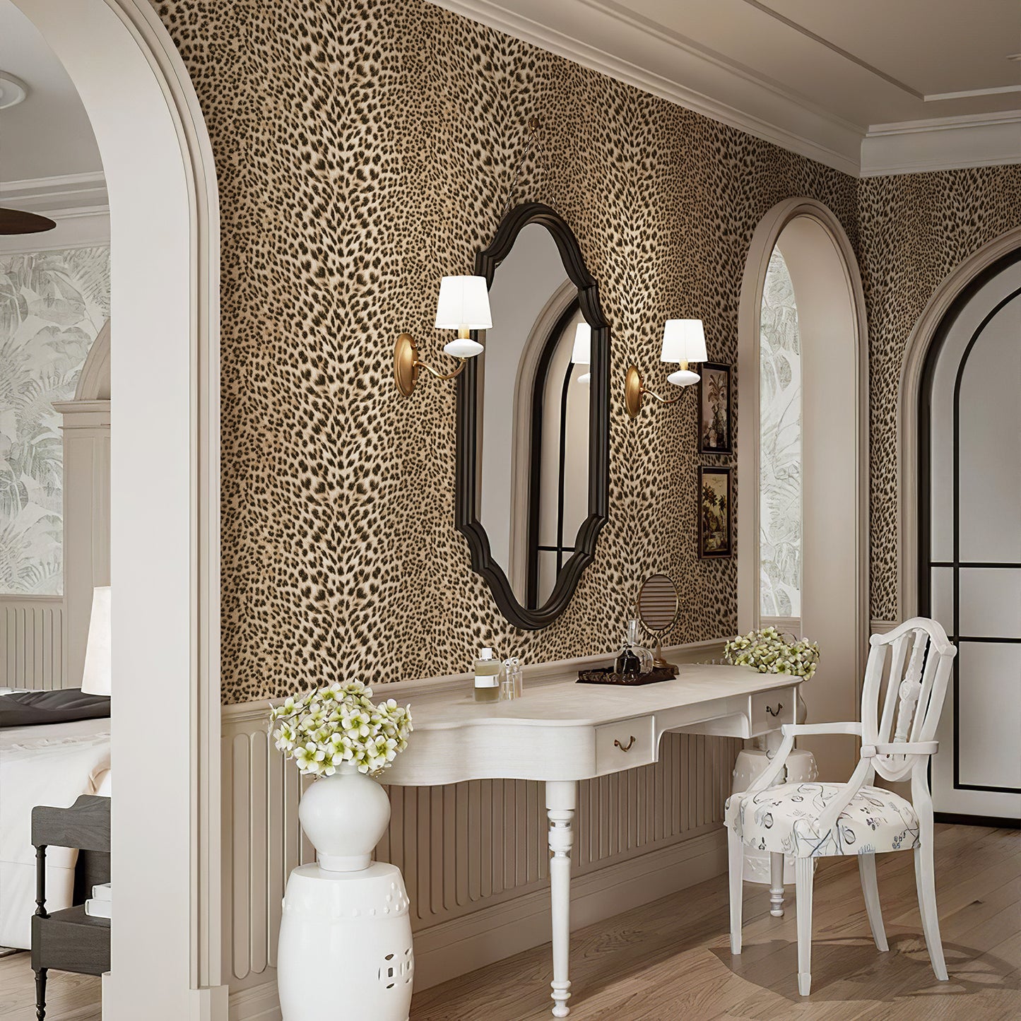Special link - 3-roll leopard print style non-adhesive wallpaper